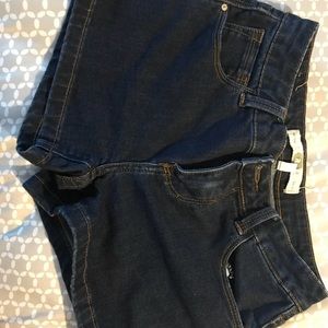 Denim shorts
